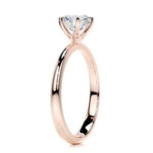 Starry Embrace Gold & Moissanite Diamond Ring Round